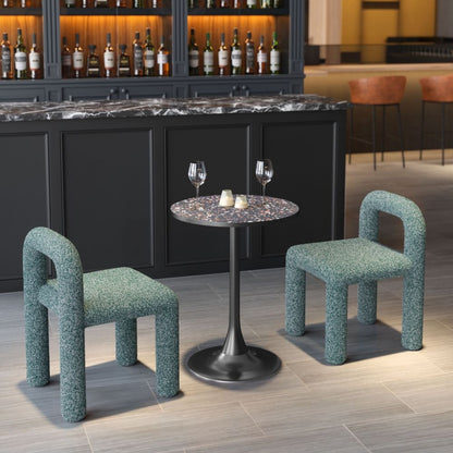 Zuo Modern Bite Steel base Round Bistro Table