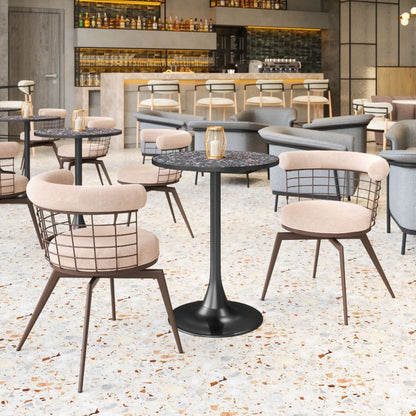 Zuo Modern Bite Steel base Round Bistro Table