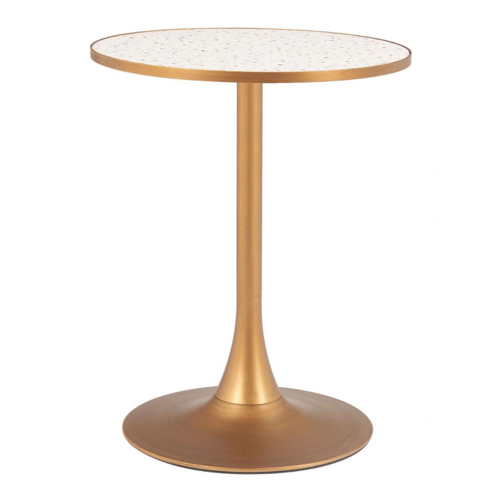 Zuo Modern Bite Steel base Round Bistro Table