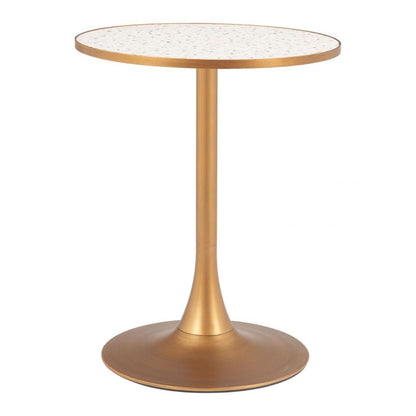Zuo Modern Bite Steel base Round Bistro Table