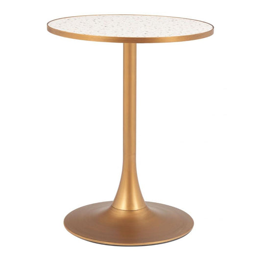 Zuo Modern Bite Steel base Round Bistro Table