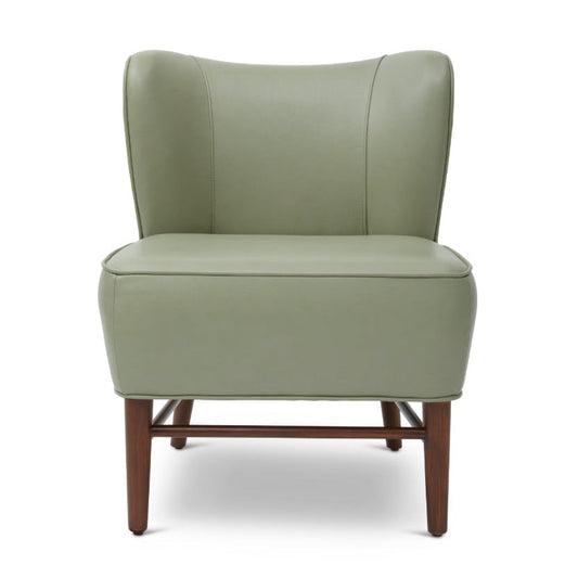 Bitsy Aniline Top Grain Leather Accent Chair-Accent Chairs-One For Victory-LOOMLAN