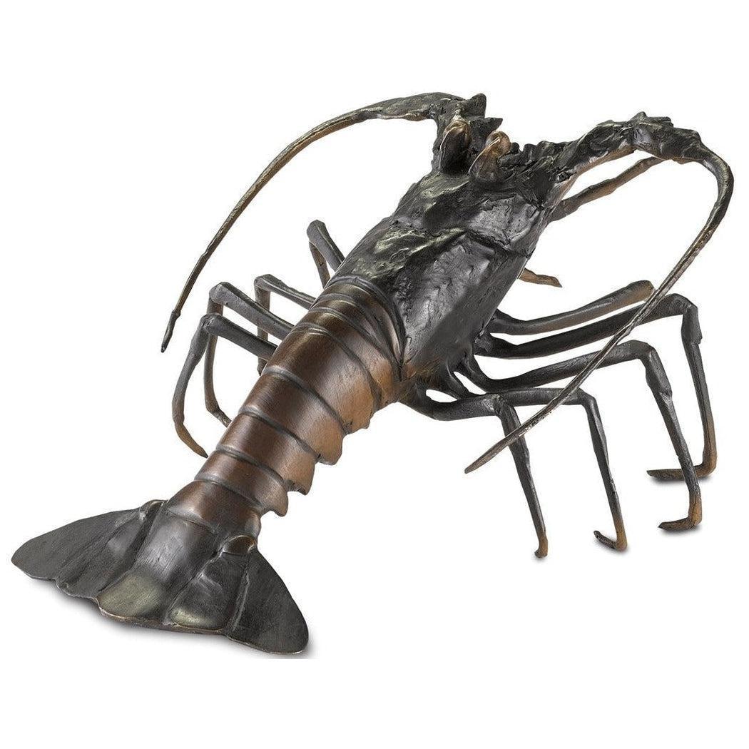 Black Bronze Edo Bronze Lobster Statues & Sculptures Sideboards and Things By Currey & Co