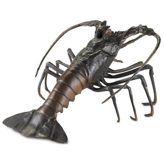 Black Bronze Edo Bronze Lobster Statues & Sculptures Sideboards and Things By Currey & Co