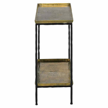 Black Iron Antique Brass Boyles Brass Side Table Side Tables Sideboards and Things By Currey & Co