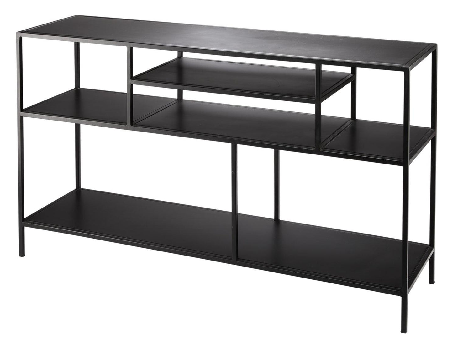 Black Iron Element Shelved Console Table Console Tables Sideboards and Things By Jamie Young