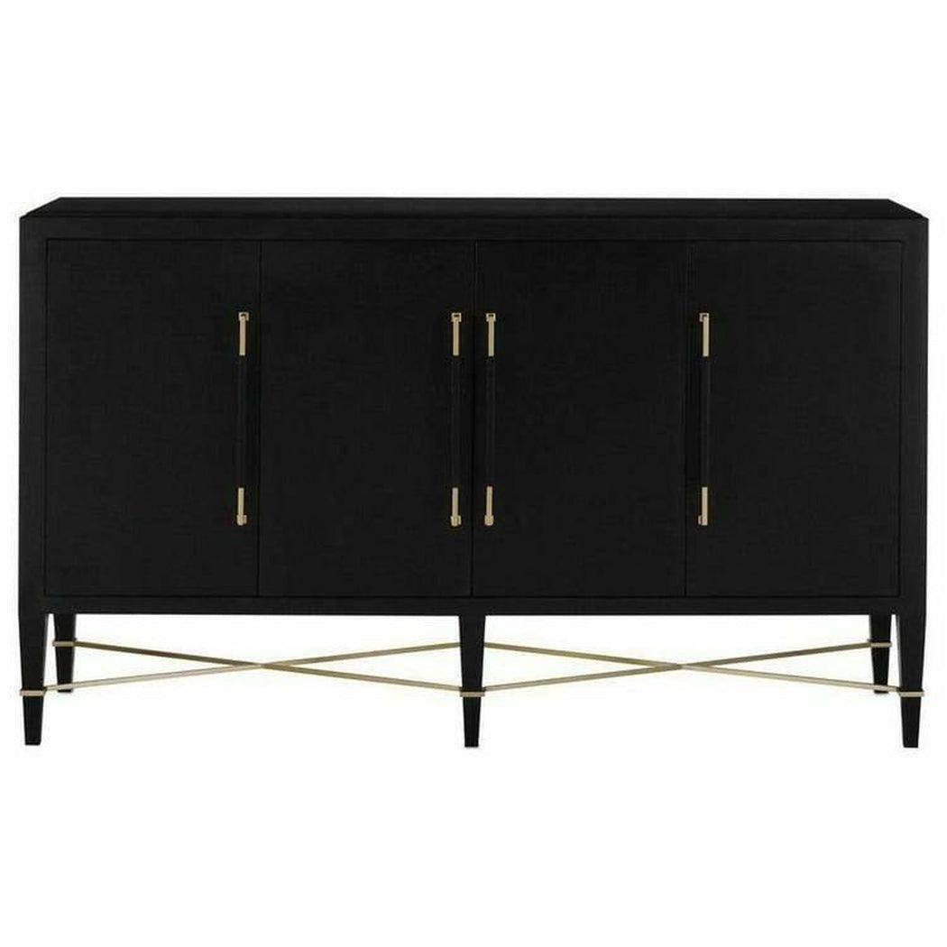 Black Lacquered Verona Sideboard For Dining Room Sideboards Sideboards and Things By Currey & Co