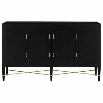 Black Lacquered Verona Sideboard For Dining Room Sideboards Sideboards and Things By Currey & Co