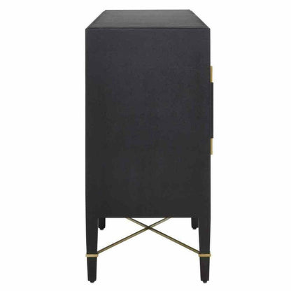 Black Lacquered Verona Sideboard For Dining Room Sideboards Sideboards and Things By Currey & Co