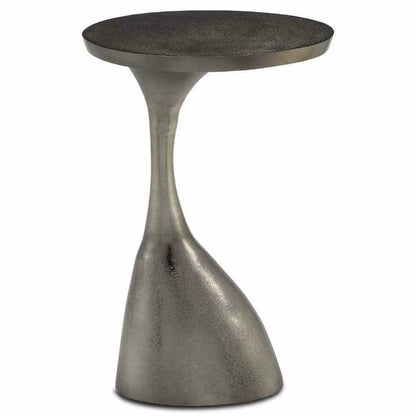 Black Nickel Ishaan Black Accent Table Side Tables Sideboards and Things By Currey & Co