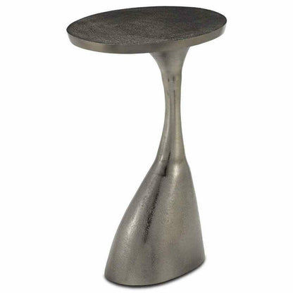 Black Nickel Ishaan Black Accent Table Side Tables Sideboards and Things By Currey & Co