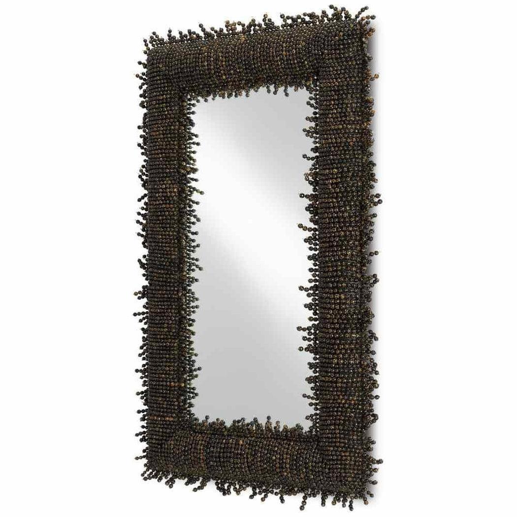 Black Pasay Large Mirror Wall Mirrors Sideboards and Things By Currey & Co