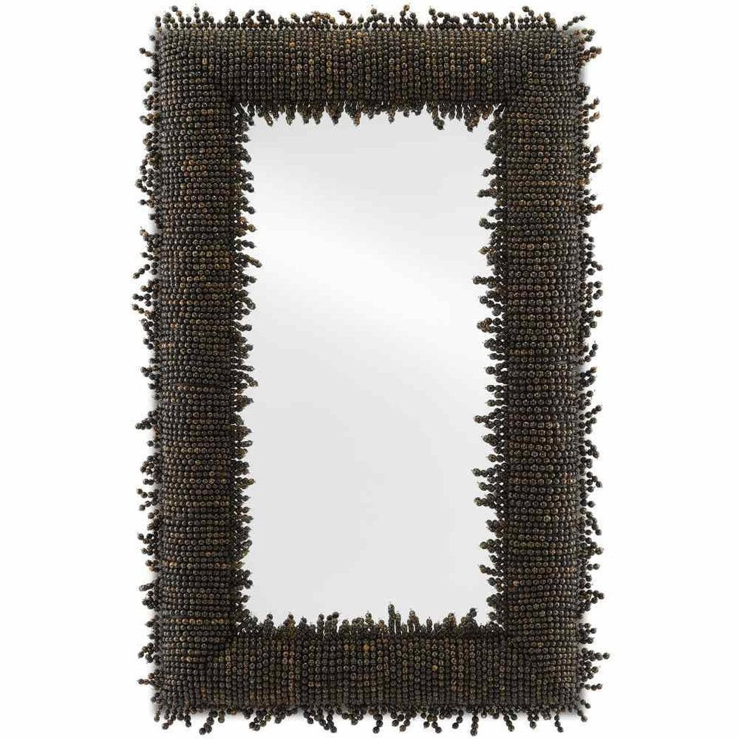 Black Pasay Large Mirror Wall Mirrors Sideboards and Things By Currey & Co