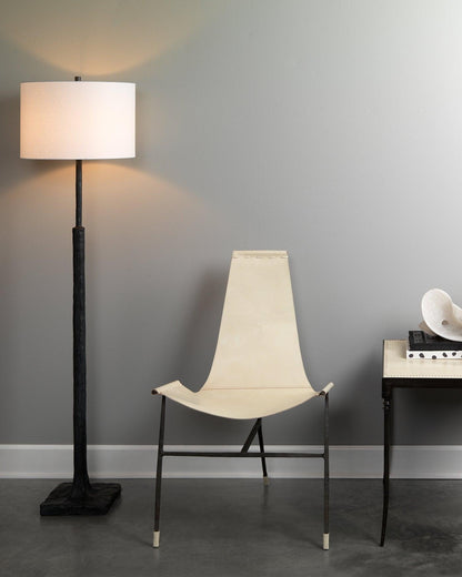 Black Polyresin Humble Floor Lamp Floor Lamps Sideboards and Things By Jamie Young