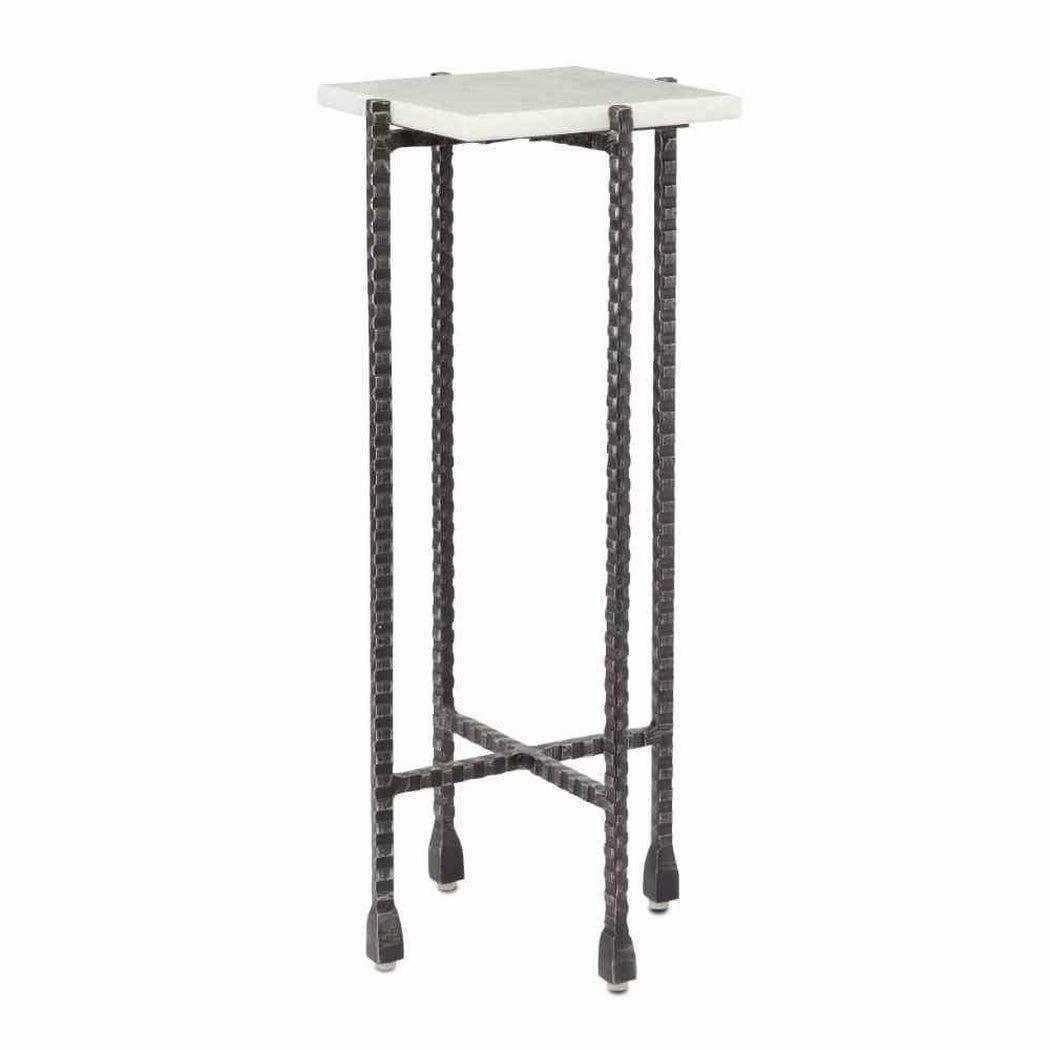 Black White Flying Marble Drinks Table Side Tables Sideboards and Things By Currey & Co