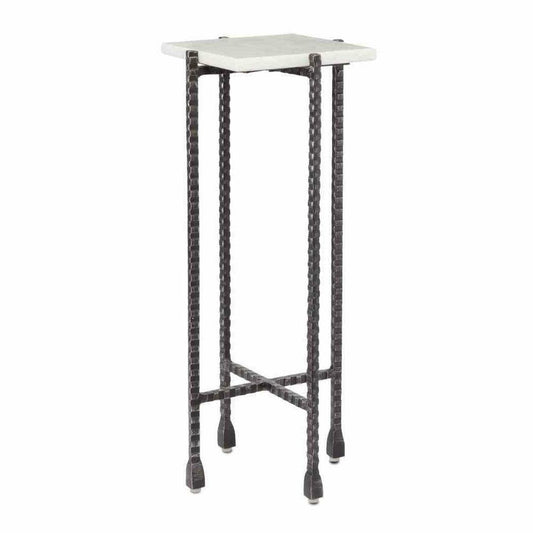 Black White Flying Marble Drinks Table Side Tables Sideboards and Things By Currey & Co