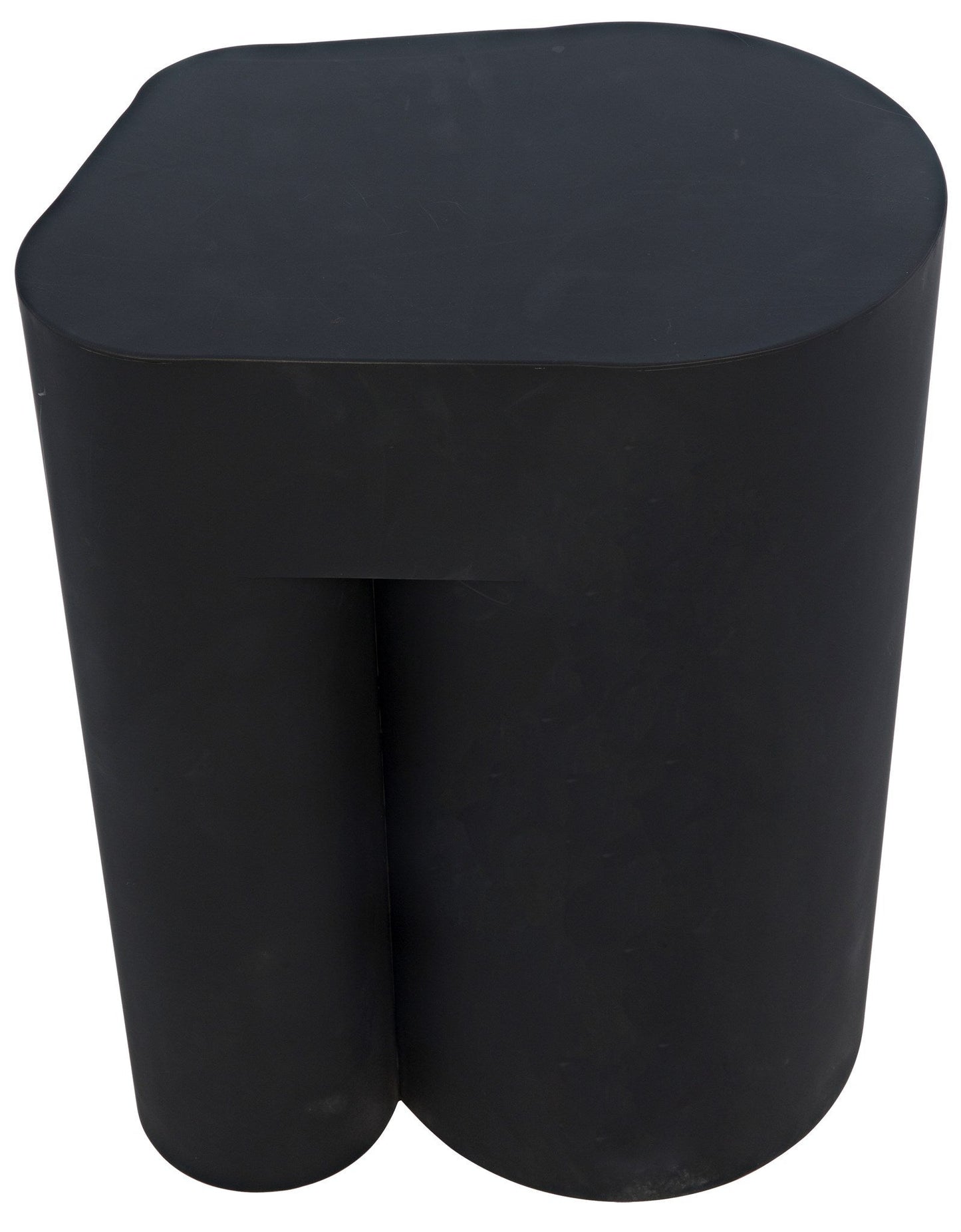 Blair Black Steel Geometric Side Table-Side Tables-Noir-Sideboards and Things