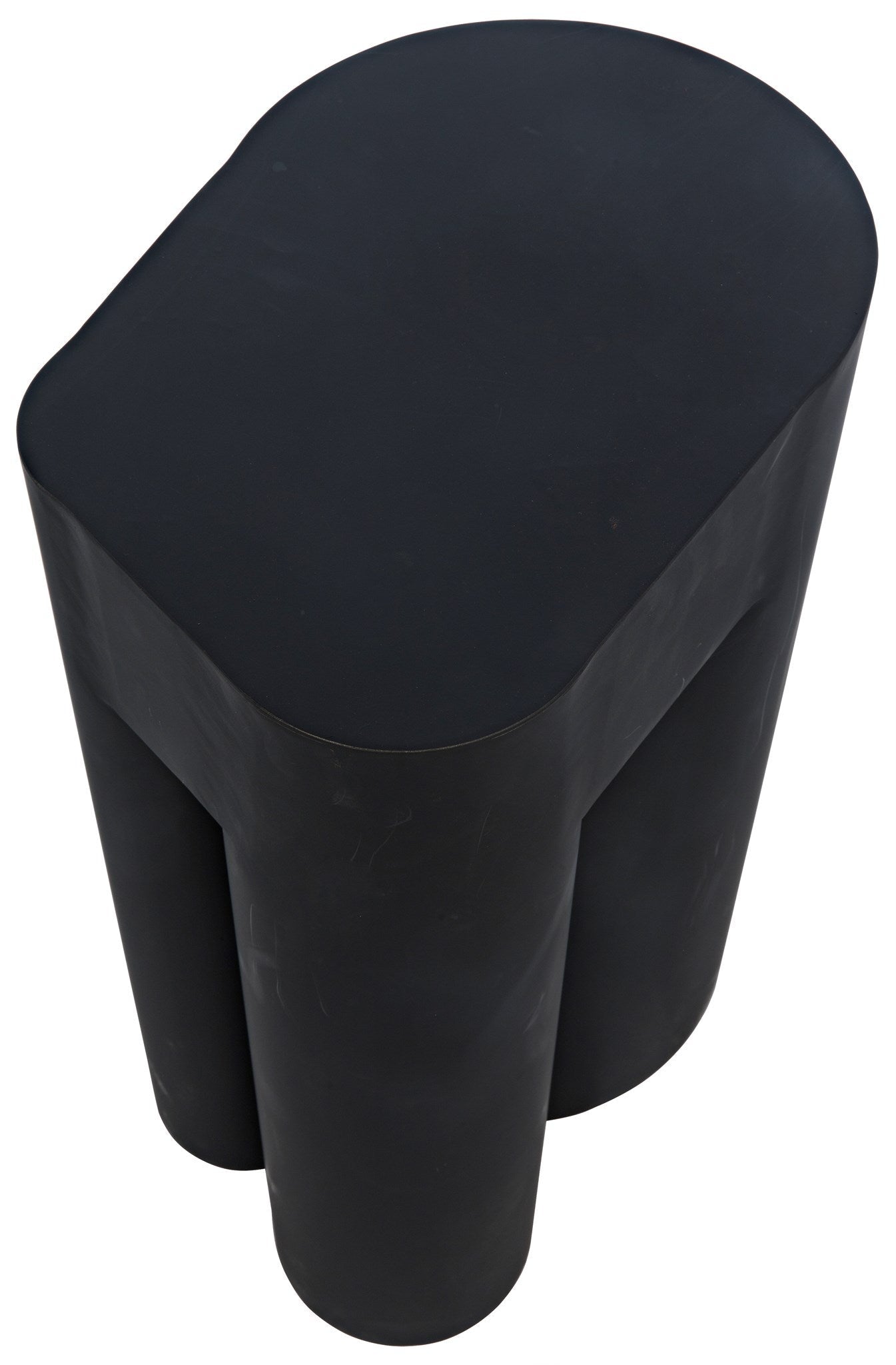 Blair Black Steel Geometric Side Table-Side Tables-Noir-Sideboards and Things