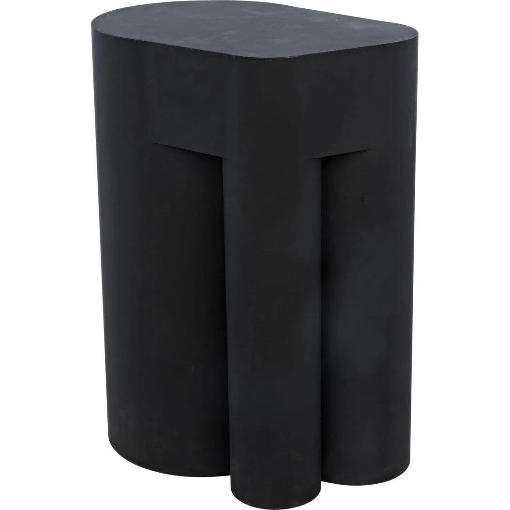 Blair Black Steel Geometric Side Table