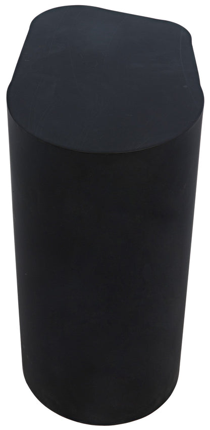 Blair Black Steel Geometric Side Table-Side Tables-Noir-Sideboards and Things