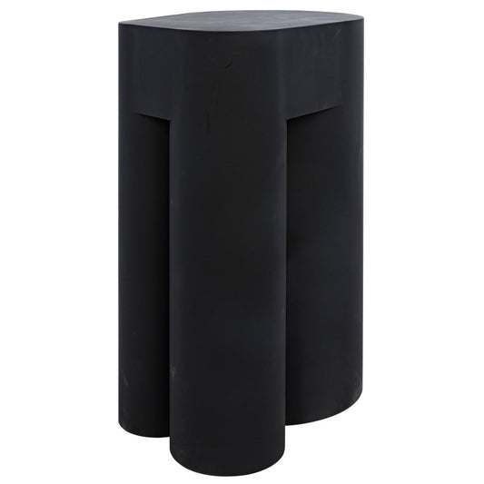 Blair Black Steel Geometric Side Table-Side Tables-Noir-Sideboards and Things