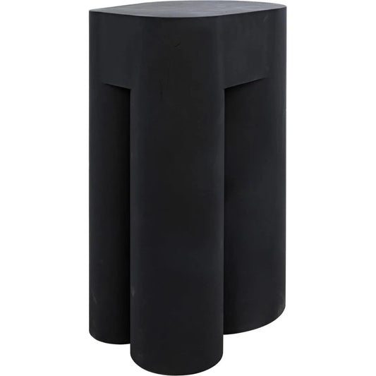 Noir Blair Black Steel Geometric Side Table