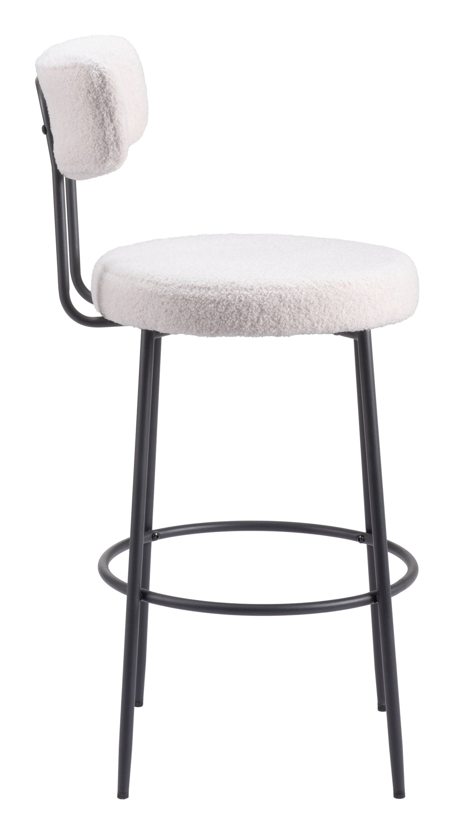 Blanca Barstool (Set of 2) Ivory-Bar Stools-Zuo Modern-LOOMLAN