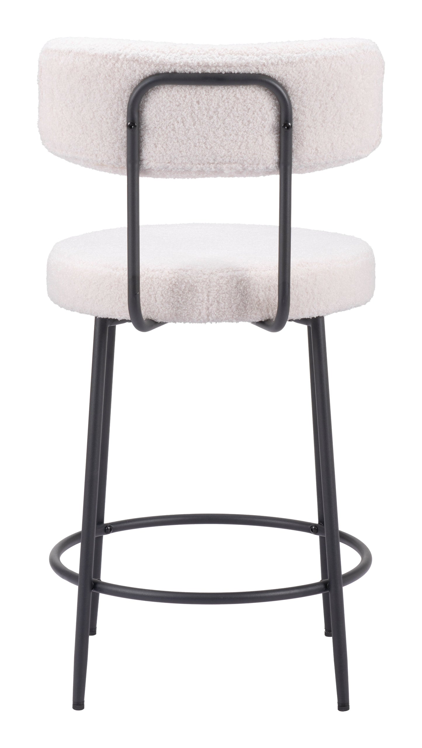 Blanca Counter Stool (Set of 2) Ivory-Counter Stools-Zuo Modern-LOOMLAN