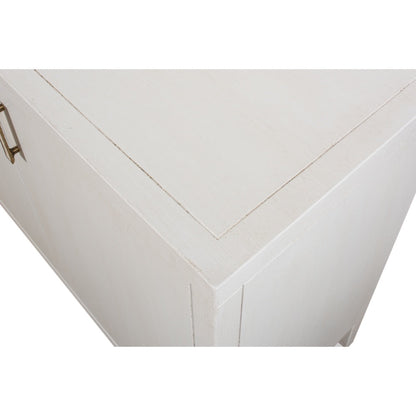 Blanco 4 Door Buffet Cortina White-Sideboards-Sarreid-LOOMLAN