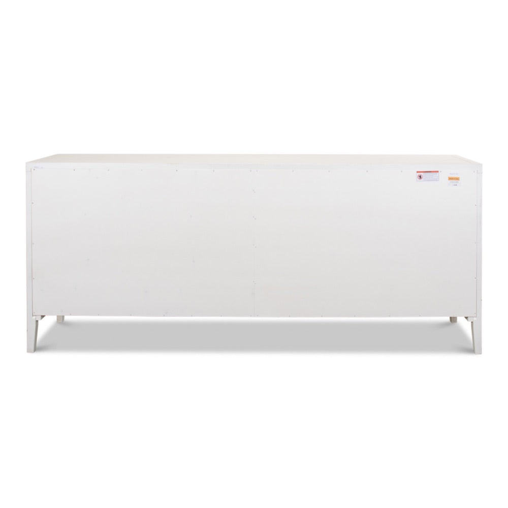 Blanco 4 Door Buffet Cortina White-Sideboards-Sarreid-LOOMLAN