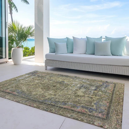 LOOMLAN Rugs Blazura Aloe Washable Indoor-Outdoor Rug