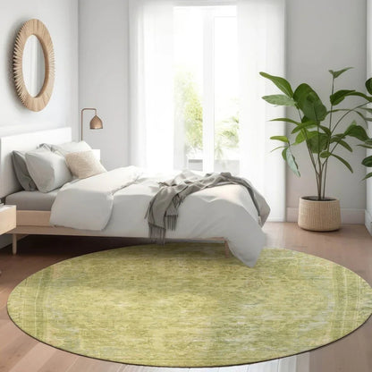 LOOMLAN Rugs Blazura Green Washable Indoor-Outdoor Rug