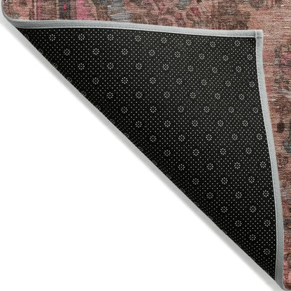 LOOMLAN Rugs Blazura Pink Washable Indoor-Outdoor Rug