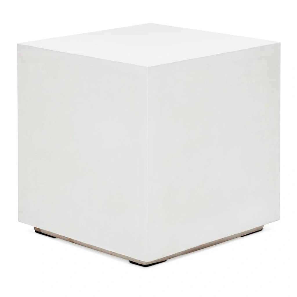 Bloc Concrete Outdoor Square End Table