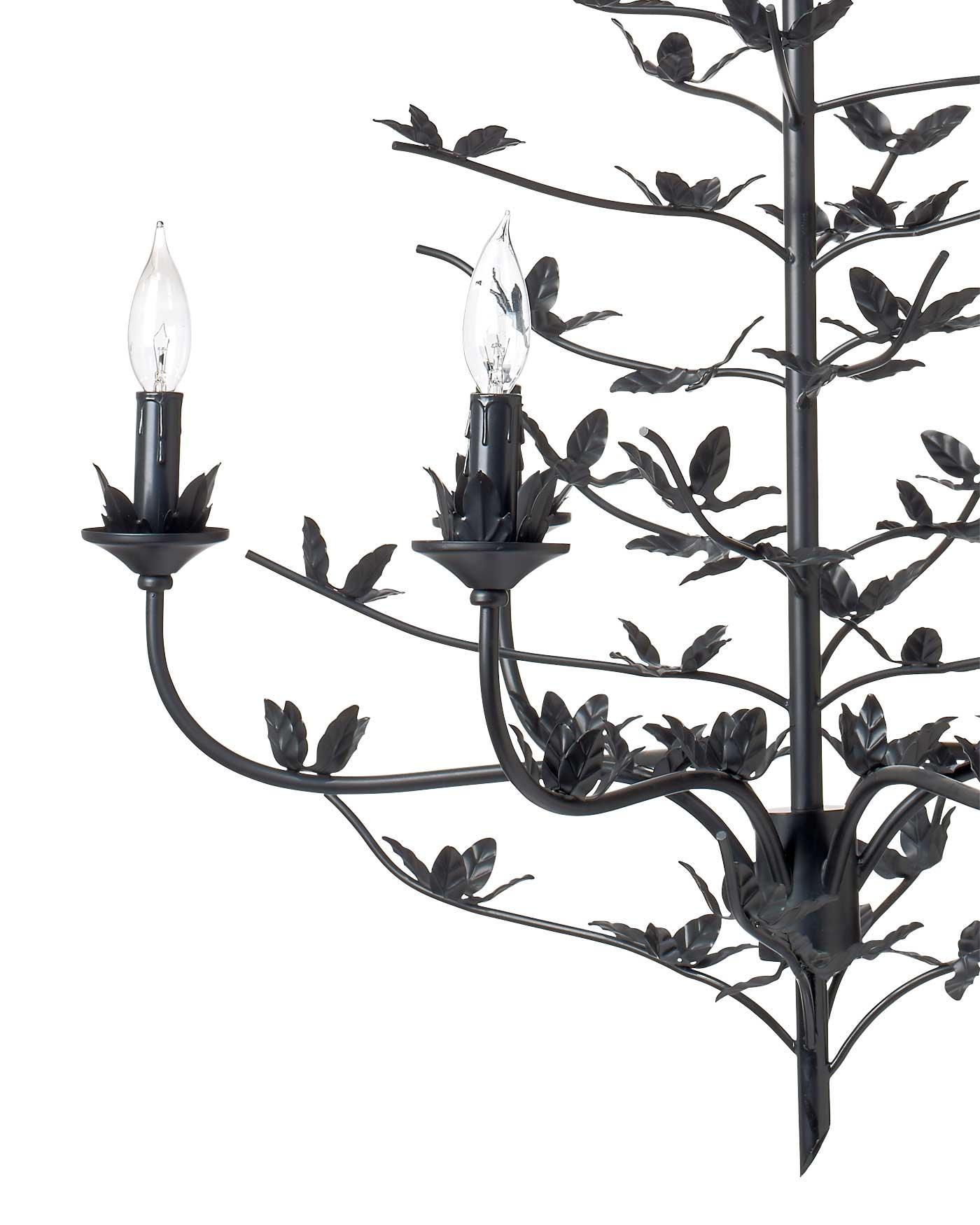 Blooming Candle Style Black Crystal Chandelier Chandeliers Sideboards and Things By Jamie Young