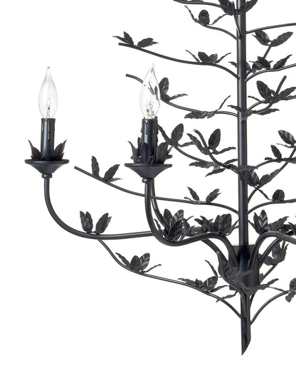 Blooming Candle Style Black Crystal Chandelier Chandeliers Sideboards and Things By Jamie Young