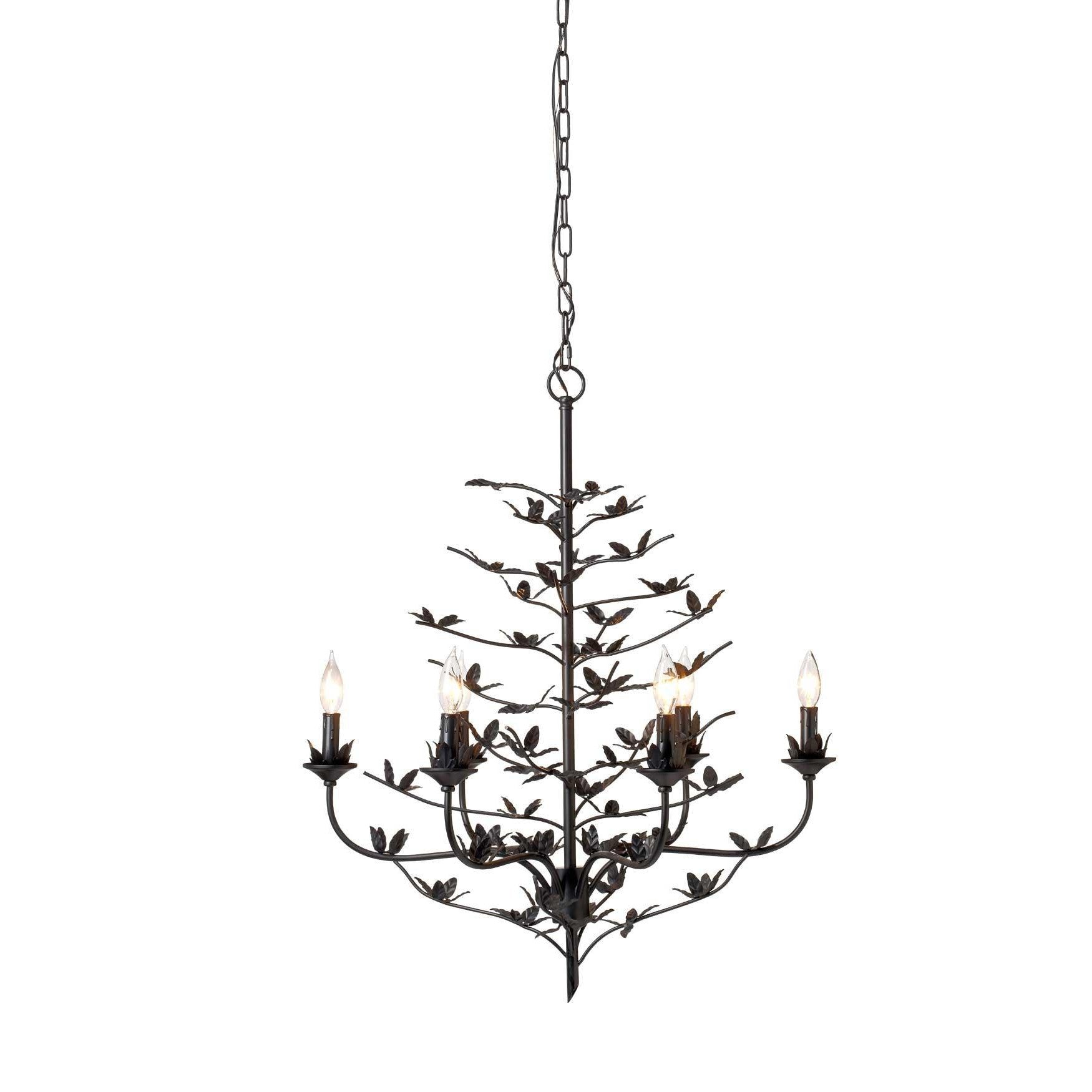 Blooming Candle Style Black Crystal Chandelier Chandeliers Sideboards and Things By Jamie Young