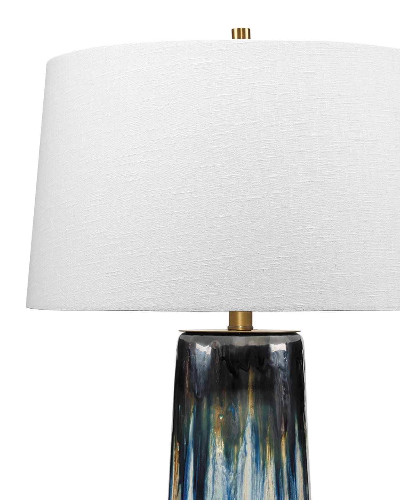 Blue Ceramic Brushstroke Table Lamp Table Lamps Sideboards and Things By Jamie Young