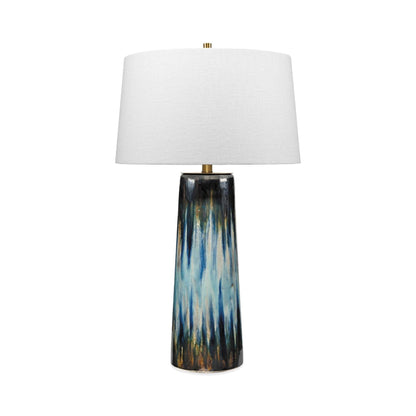 Blue Ceramic Brushstroke Table Lamp Table Lamps Sideboards and Things By Jamie Young