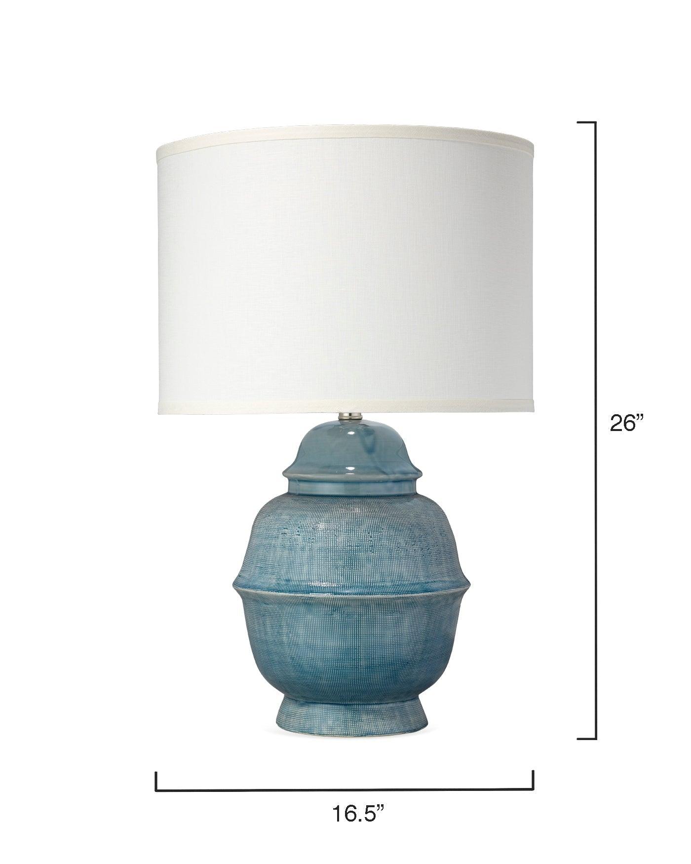 Blue Ceramic Kaya Table Lamp Table Lamps Sideboards and Things By Jamie Young