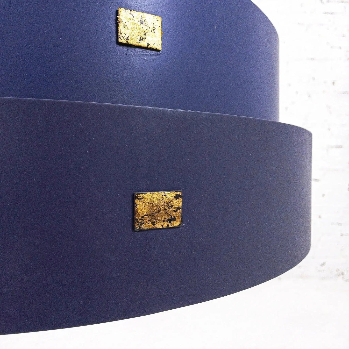 Blue Gold Leaf Graduation Pendant Hiroshi Koshitaka Collection Pendants Sideboards and Things By Currey & Co