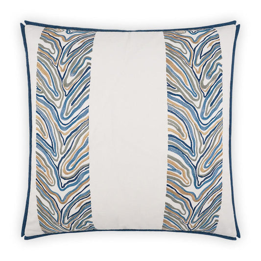 D.V. Kap Blue Jungle Blue Throw Pillow With Insert