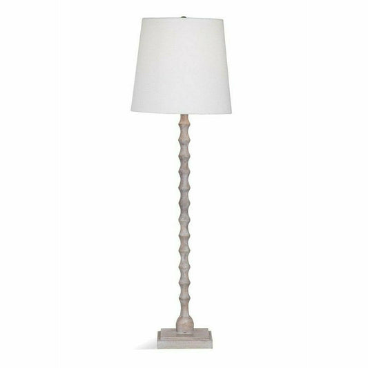 Bobbin Buffet Lamp 36" Tall Iron White Table Lamp Table Lamps Sideboards and Thangs By Bassett Mirror