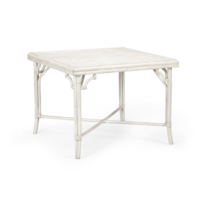 Wildwood Boca Rattan Pole Framed Square Game Table