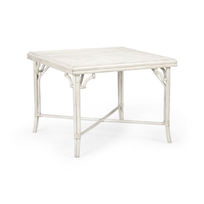 Wildwood Boca Rattan Pole Framed Square Game Table