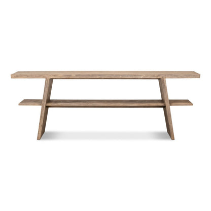 Bodega Vineyards Console Table With Storage Reclaimed Wood-Console Tables-Sarreid-LOOMLAN