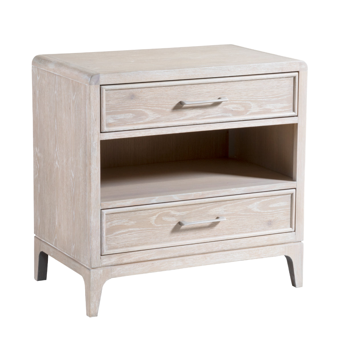 Bodhi 2-drawer Open Nightstand with USB-Nightstands-Palmetto Home - Bodhi-LOOMLAN