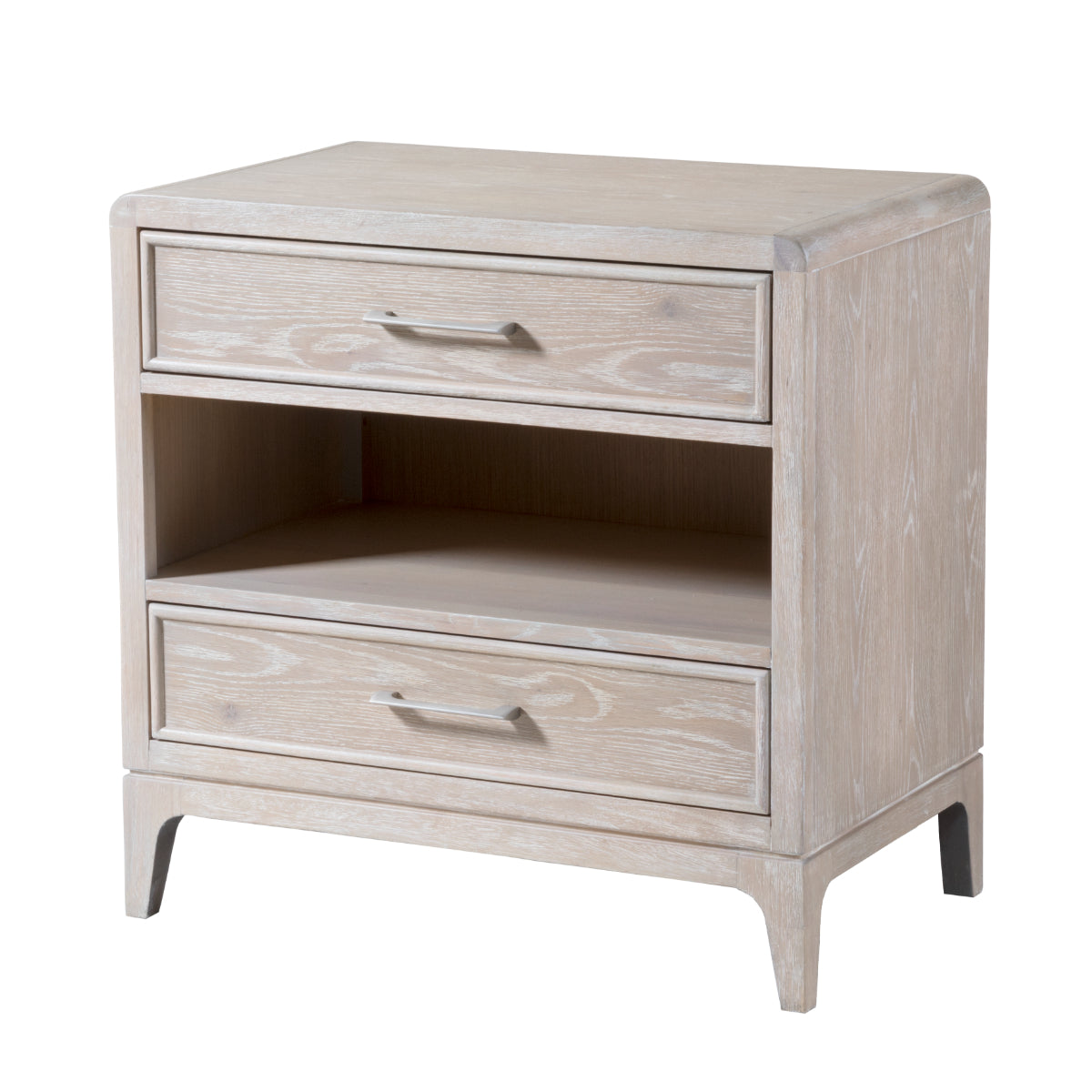 Bodhi 2-drawer Open Nightstand with USB-Nightstands-Palmetto Home - Bodhi-LOOMLAN