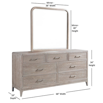 Palmetto Home Bodhi 7-Drawer Dresser and Mirror
