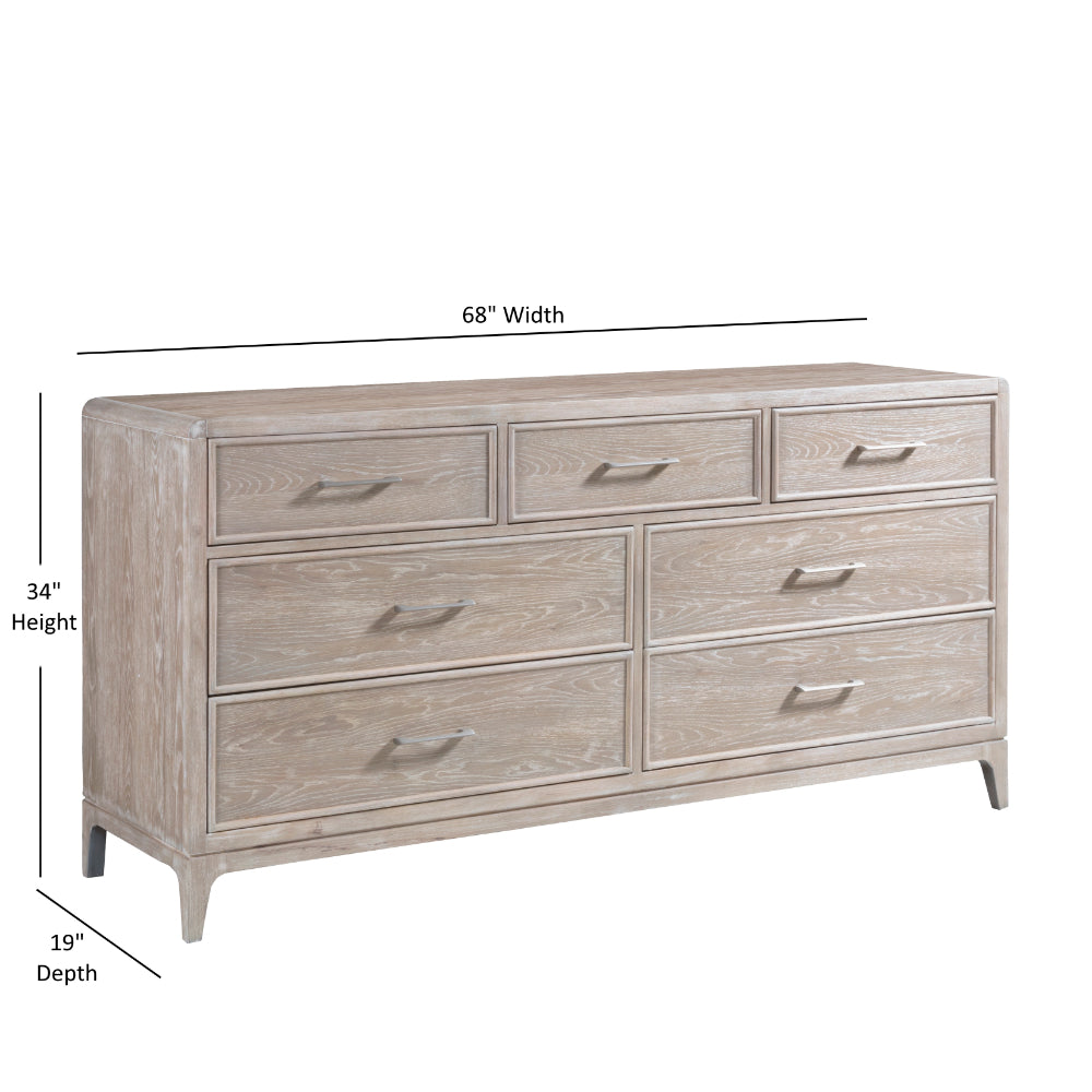Palmetto Home Bodhi 7-Drawer Dresser and Mirror